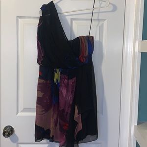 Tibi Floral one shoulder dress